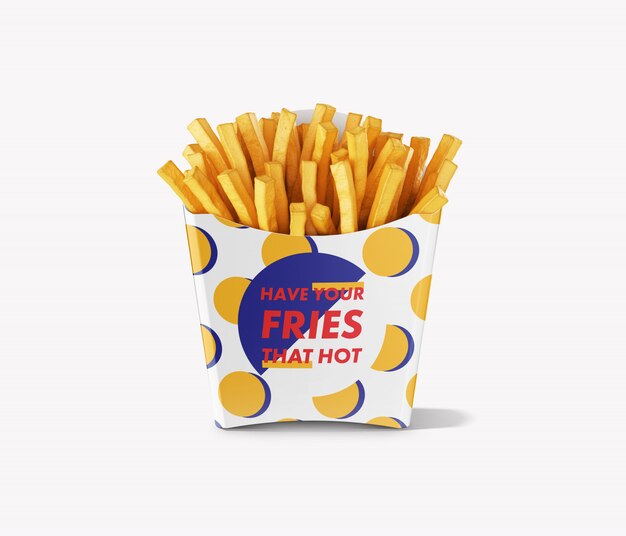 Download Premium Psd French Fries Packaging Mockup
