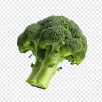 Free PSD fresh broccoli isolated on transparent background