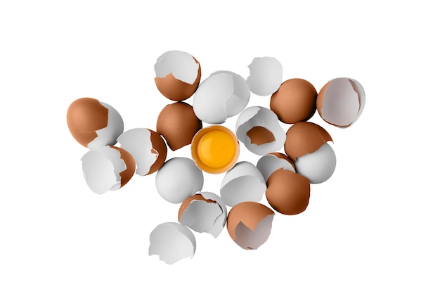 Free PSD fresh eggs composition