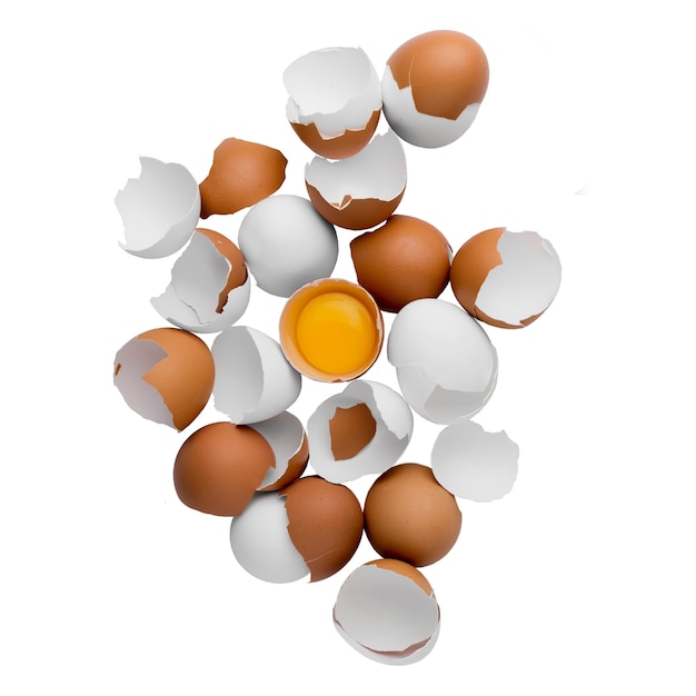 Free PSD fresh eggs composition