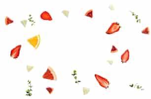 Free PSD fresh fruits composition