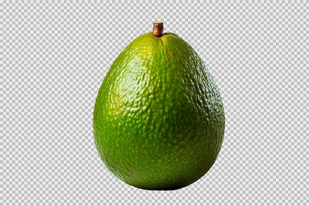 Free PSD fresh green avocado isolated on transparent background