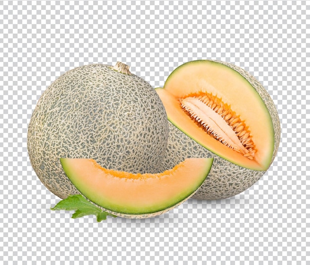 Fresh japanese melons isolated premium psd