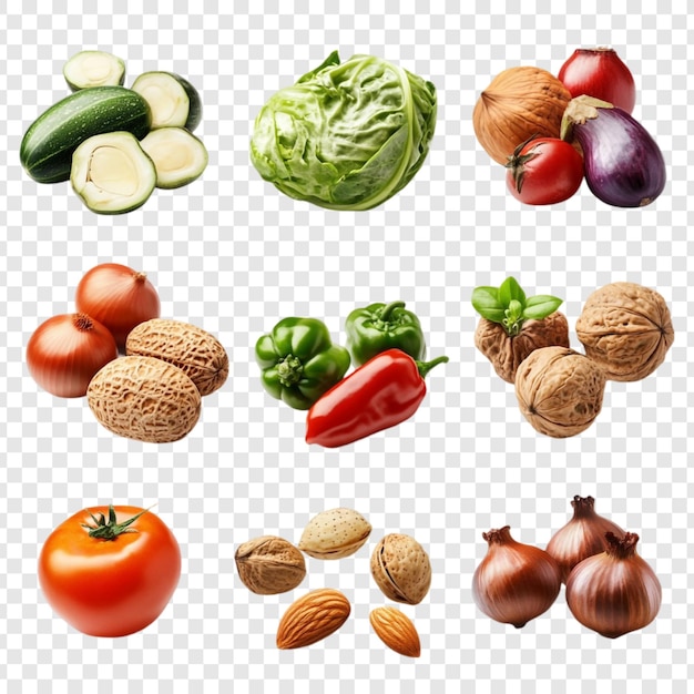 fresh produce and nuts a vibrant collection of vegetables fruits and nuts