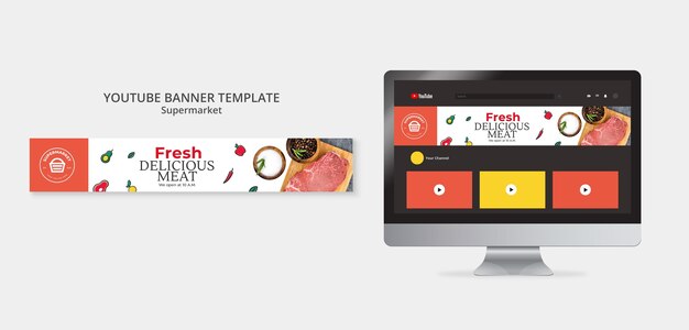 fresh supermarket template design