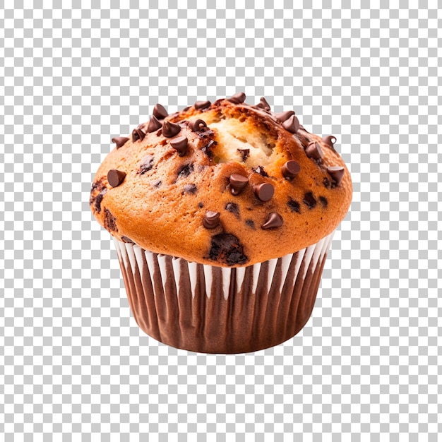 Fresh tasty cupcake isolated on a transparent background