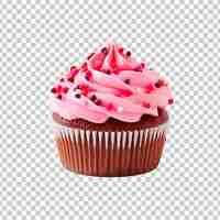 Free PSD fresh tasty cupcake isolated on a transparent background