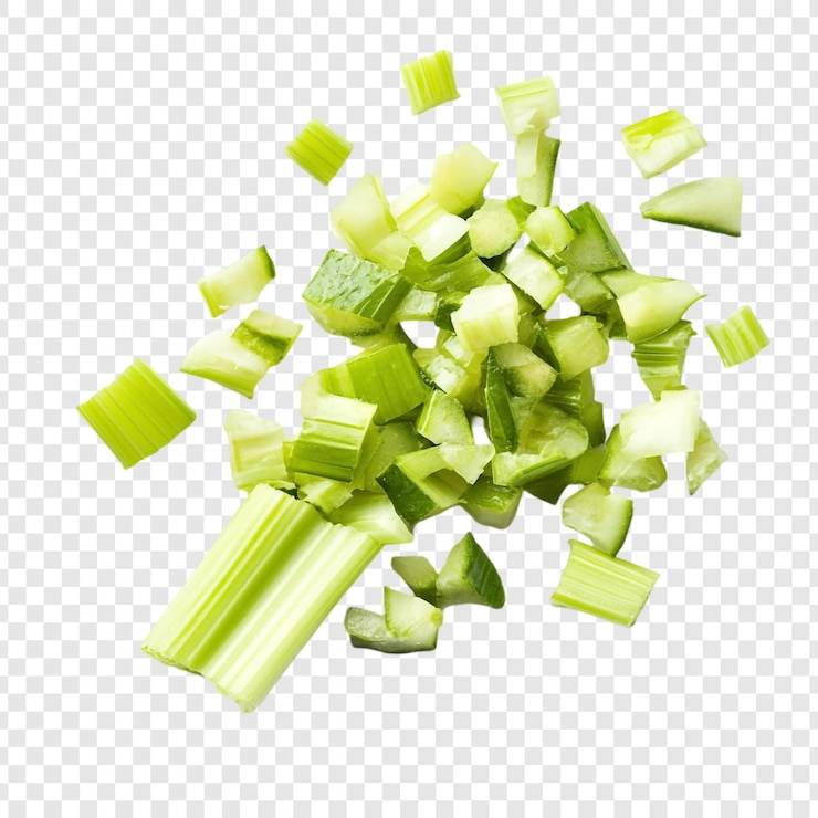 Free PSD freshly chopped celery a burst of green goodness