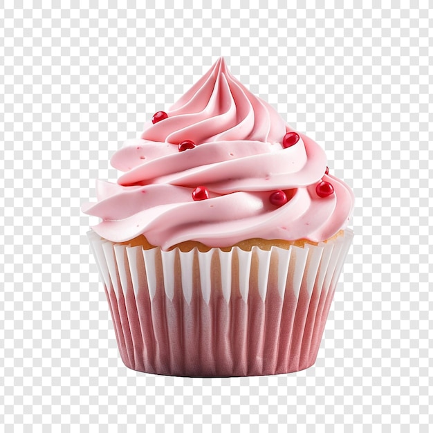 Freshly cupcake png isolated on transparent background