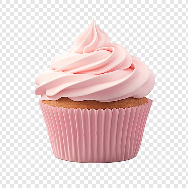 Freshly cupcake png isolated on transparent background