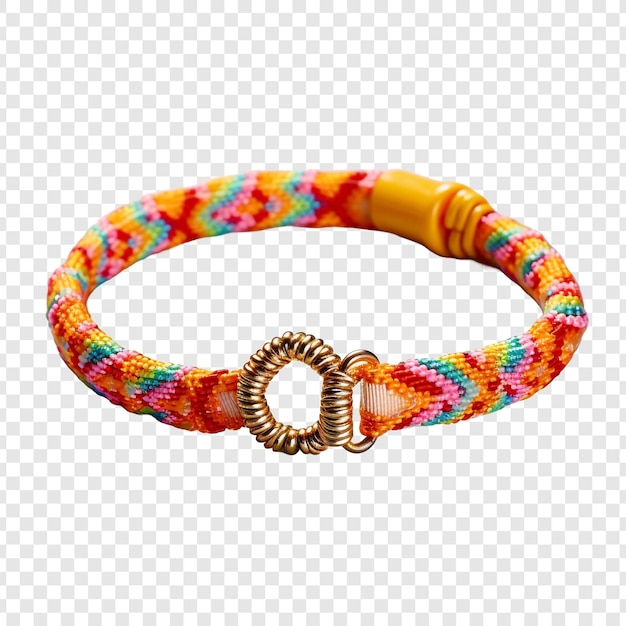 Free PSD friendship bracelet jewellery isolated on transparent background