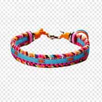 Free PSD friendship bracelet jewellery isolated on transparent background