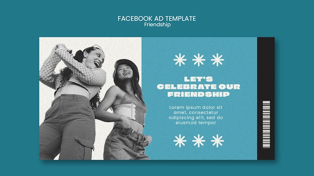 Free PSD friendship day celebration facebook template