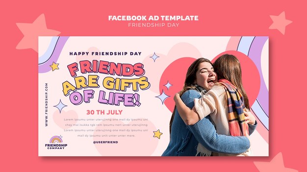 Friendship day template design