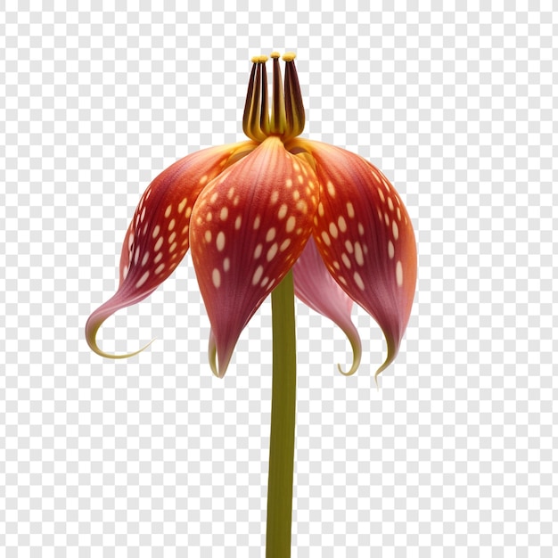 무료 PSD 투명 한 배경에 고립 된 fritillaria 꽃