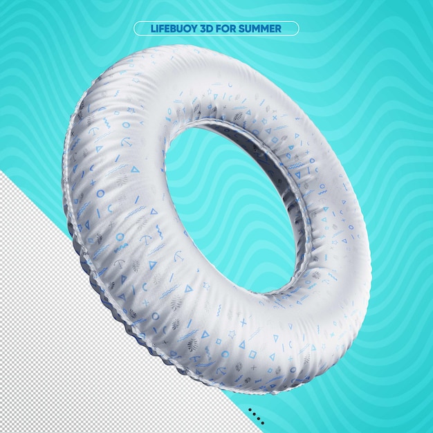 Front lifebuoy for summer white