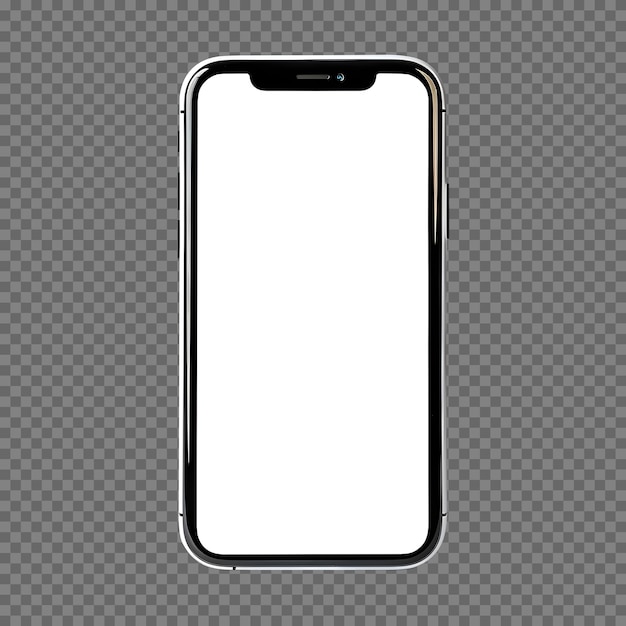 Front view blank smartphone psd mockup