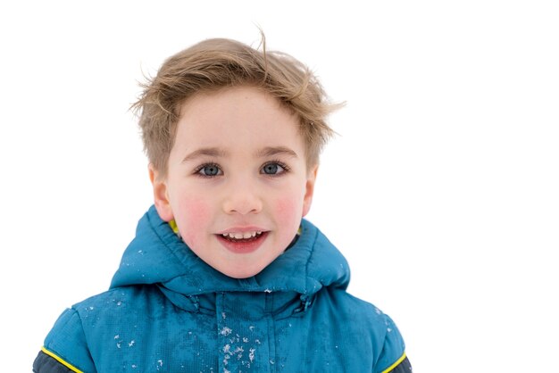 Front view smiley kid outdoors