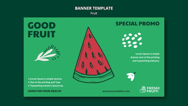 Fruit festival template banner