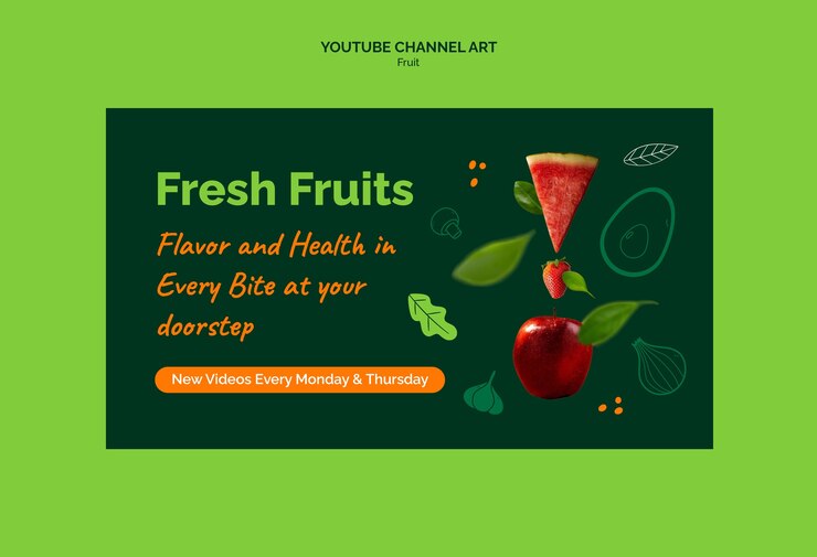 Free PSD fruit template design