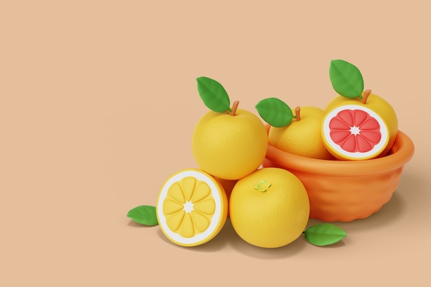 Free PSD fruits still life background