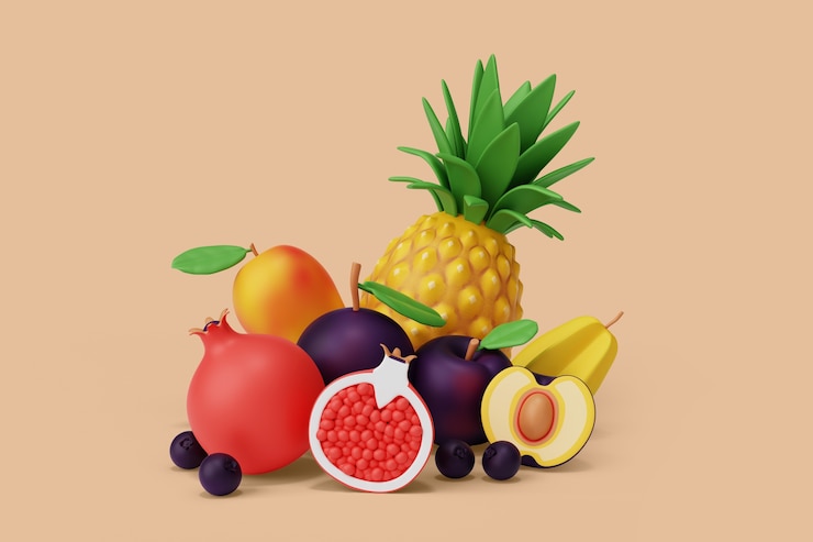 無料PSD 果物の静物の背景