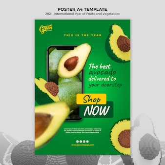 Fruits and vegetables year print template