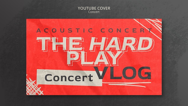 Get Your Free Fun Music Concert YouTube Cover Template