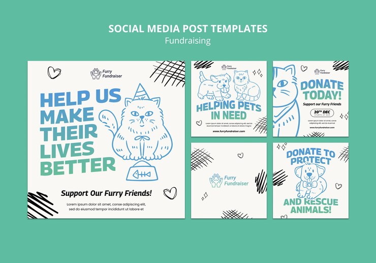 무료 PSD 기금 모금 이벤트 인스타그램 게시물