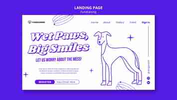 Free PSD fundraising event  landing page template