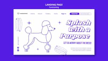 Free PSD fundraising event  landing page template