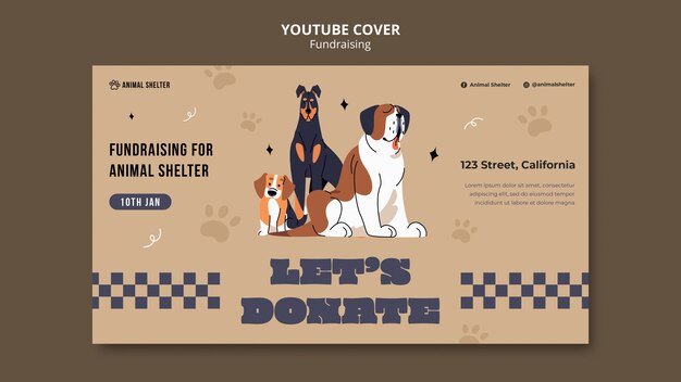 fundraising template design