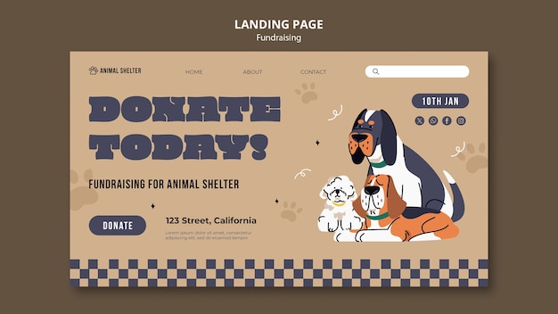 Fundraising template design