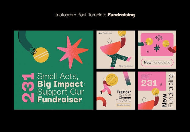 Fundraising  template design