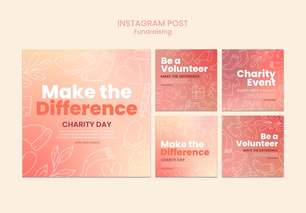 Fundraising template design