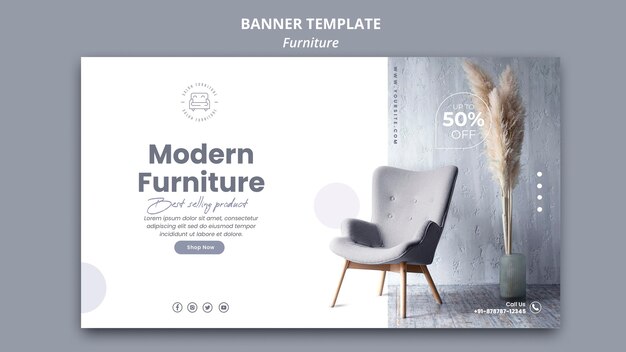 furniture banner template style