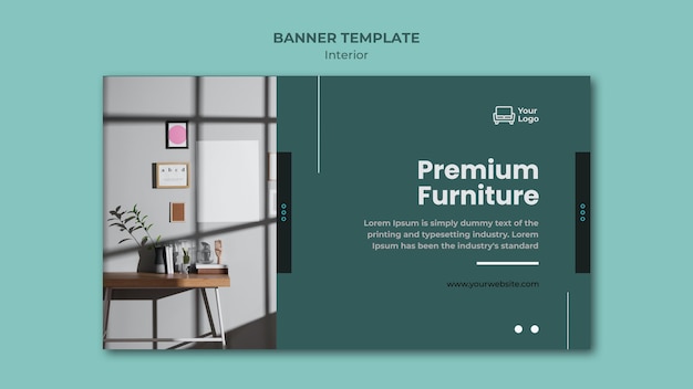 Free PSD furniture concept banner template