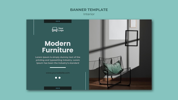 Free PSD furniture concept banner template