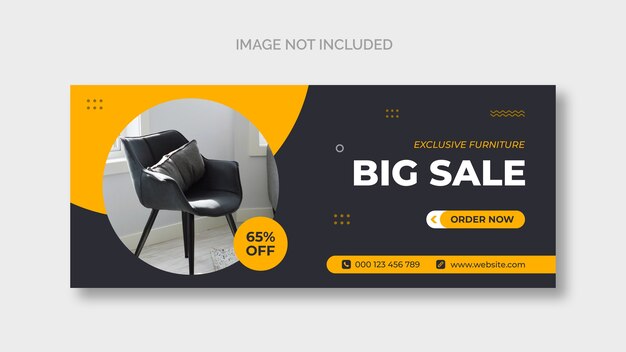 Furniture facebook cover page template