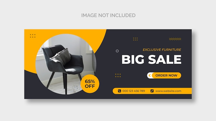 Free PSD furniture facebook cover page template