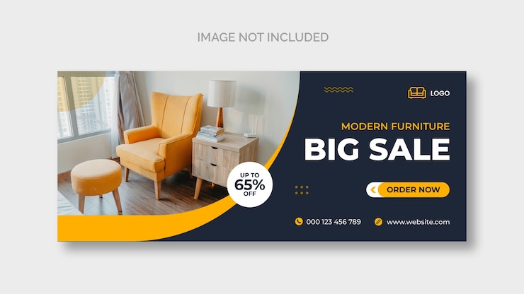 Free PSD furniture facebook cover page template