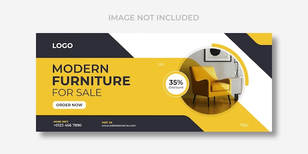 Free PSD furniture  facebook cover and social media template