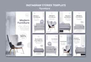 Free PSD furniture instagram stories