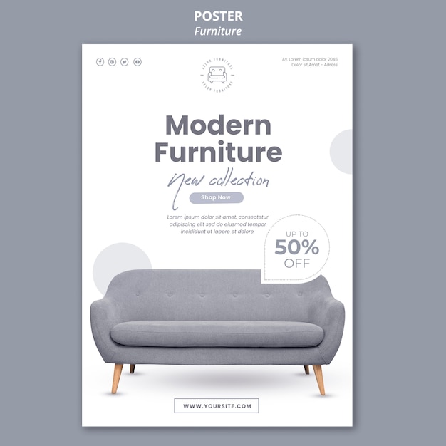furniture poster template