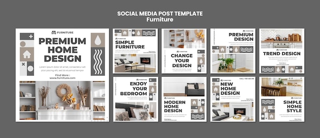 Furniture social media post