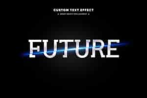 Free PSD futuristic 34 text style