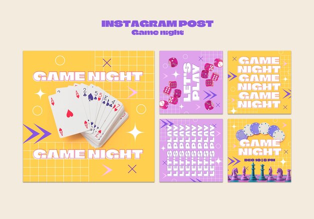 game night entertainment  instagram posts