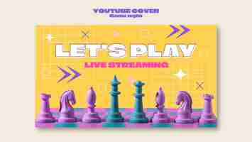 Free PSD game night entertainment  youtube cover