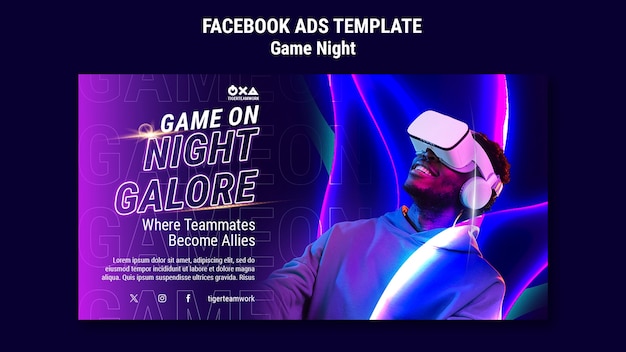 Game night template design