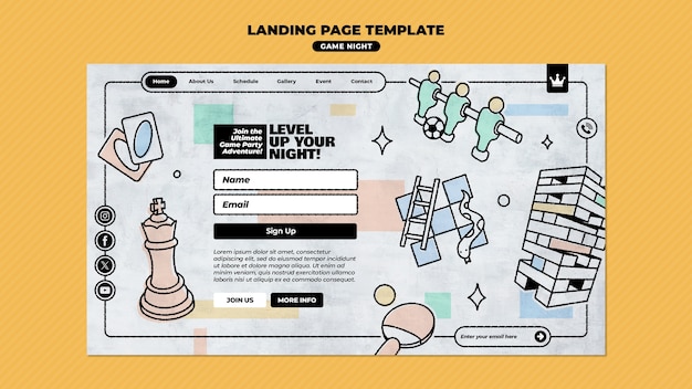 Game night  template design